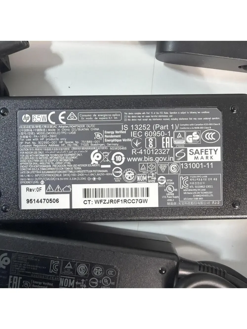 Lot of 15 HP Laptop AC Adapters Power Supplies Mixed 45W 65W 90W OEM Chargers